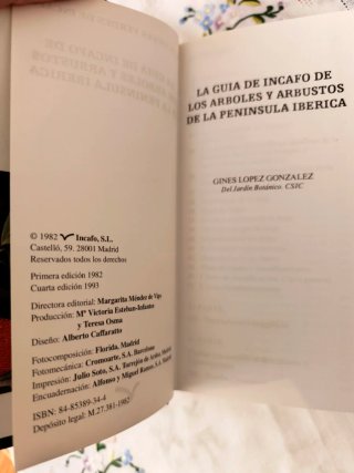 LIBRO GUIA INCAFO ARBOLES PENINSULA IBÉRICA