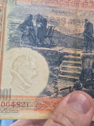 Billete 100 Pesetas España 1925 Felipe II
