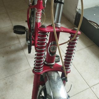 Bicicleta Rabasa infantil vintage roja