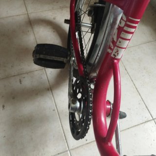 Bicicleta Rabasa infantil vintage roja