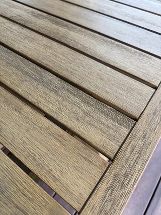 Mesa de jardín de madera extensible a 3 m