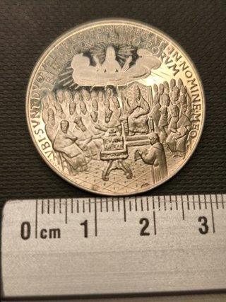 RARE SILVER 925 PLATED MEDAL POPE CLEMENT V UNC/FC
