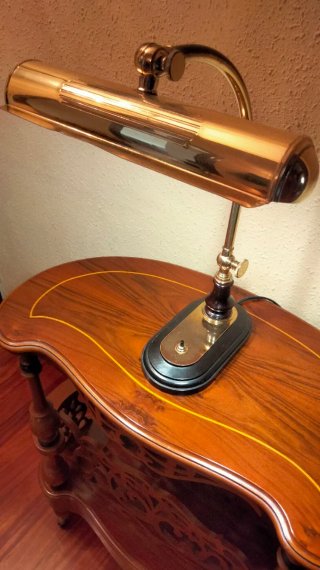 ANTIGUA LAMPARA ESCRITORIO BANQUERO ARTICULADA