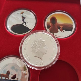 Monedas Plata El Rey León Disney Set