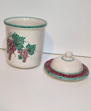 Barattolo ceramica Salernitana uva