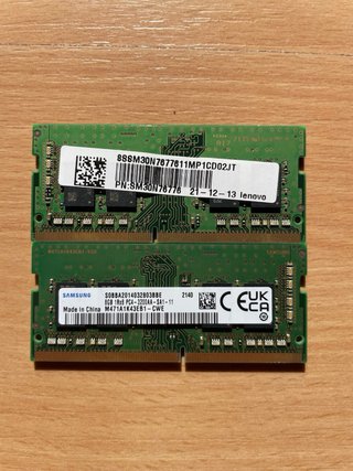2 Módulos RAM Samsung 8GB 3200Mhz DDR4