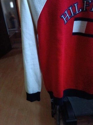 Jersey Tommy Hilfiger Mujer Rojo Blanco