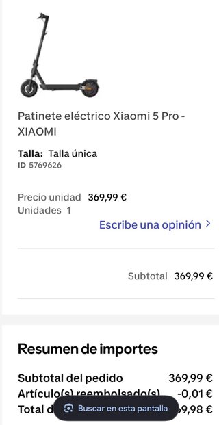Xiaomi Scooter 5 Pro • Factura • 360 km • Perfecto