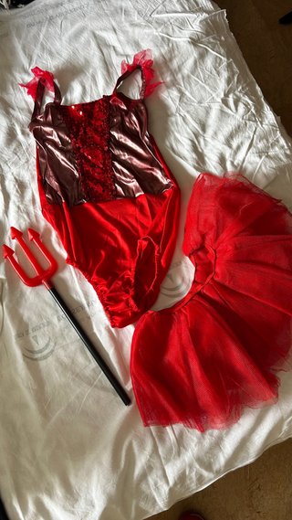 Disfraz Diabla para niña Talla M