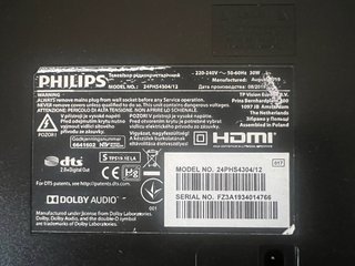 Televisión Philips 24 Negra