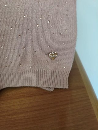 Bufanda Guess Rosa con detalles Brillante