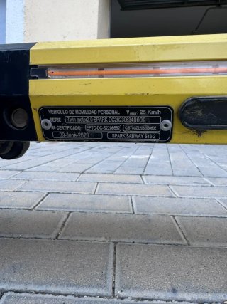 Patinete Eléctrico Subway SPARK Amarillo