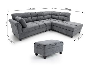 Sofa Rinconera Dama 260CM