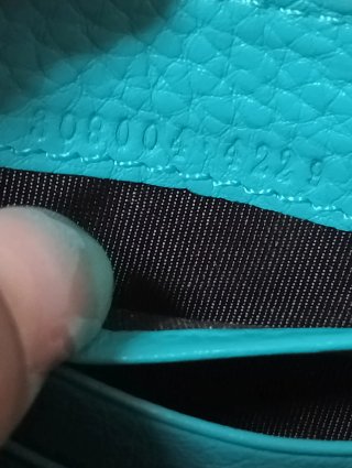 Portafoglio in pelle Gucci color turchese