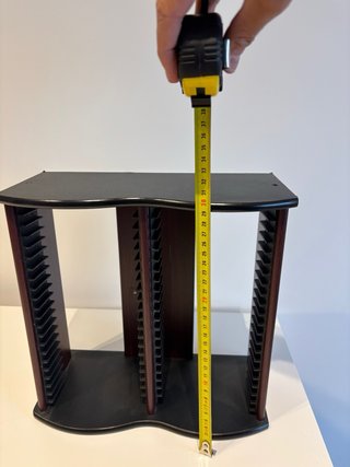 Organizador de CDs de madera