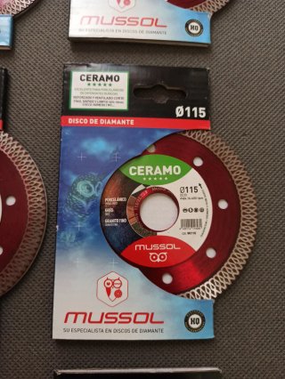 2 Discos Diamante Mussol Ceramo Ø115