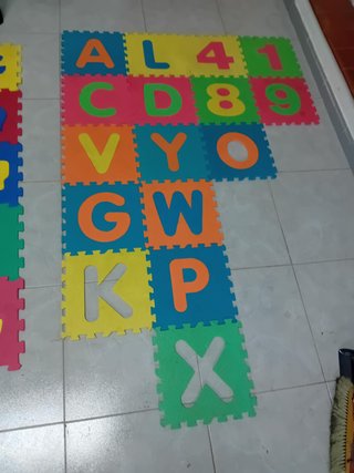 Puzzle Goma Eva Animales, Números y Letras