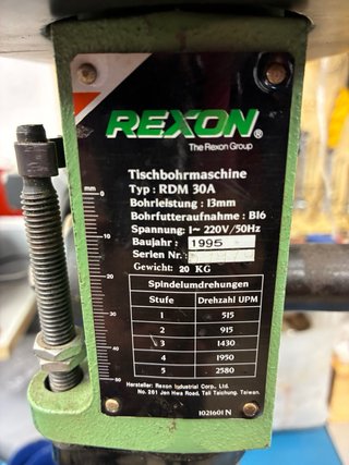 Taladro de Columna REXON