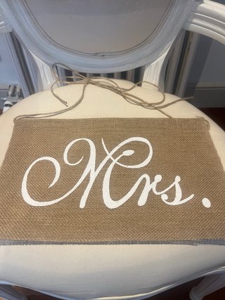 Señales para sillas o decoracion boda Mr&Mrs