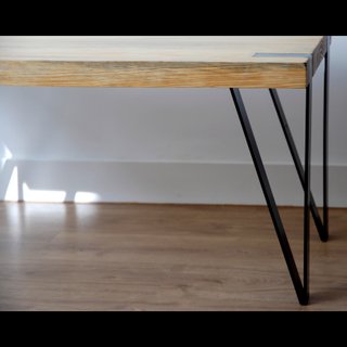 Mesa de centro madera y metal A MEDIDA