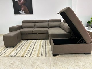 Sofa Rinconera Cama, Arcon y Puff