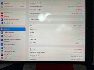 iPad Pro 10.5 256GB Plata