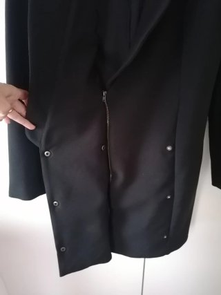Giacca lunga Kookai nera taglia 38