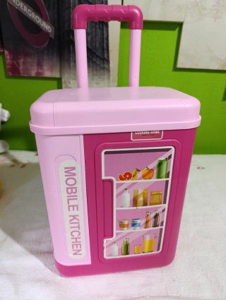 Cocinita Maletín Infantil Rosa