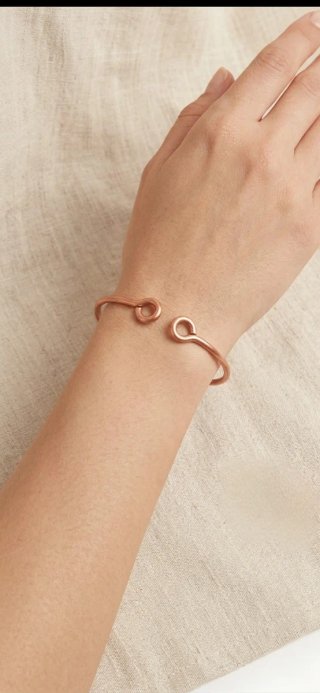 Pulsera Cobre Puro 100% Diseño Abierto