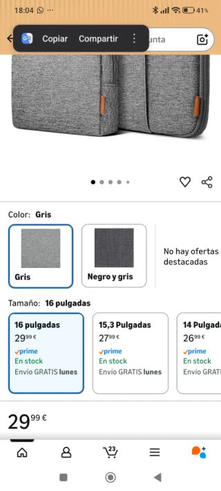 Funda portátil Inateck + funda accesorios