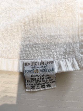 Tappeto bagno MSC bianco
