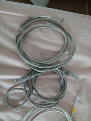 Lote 10 cables de red Ethernet