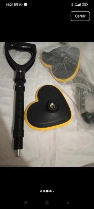 Mango ajustable metal con base goma