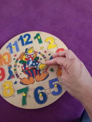 Reloj Puzzle Madera Infantil Teacher Clock