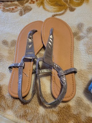 Sandalias plateadas talla 39