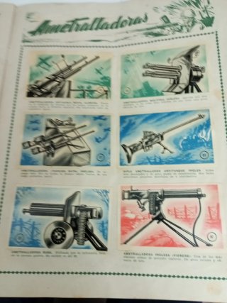 Álbum de cromos Historia de las Armas