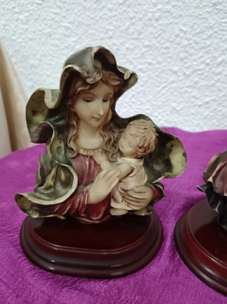 Virgen con Niño y Cristo
