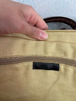 Borsa vintage vera pelle marrone handbag