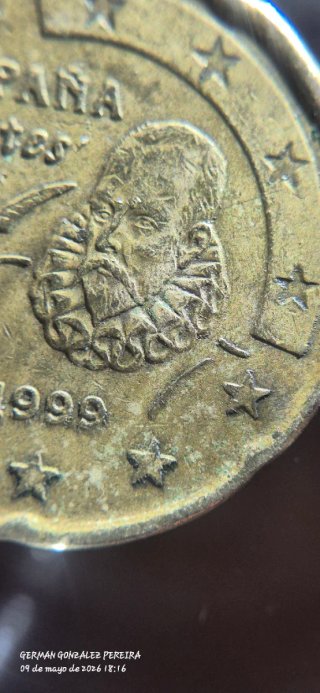 Moneda 20 céntimos euro error