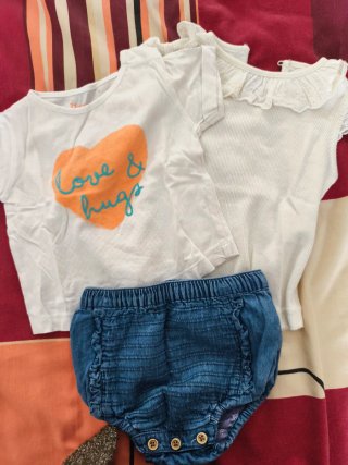 Conjunto bebé niña verano 68cm 3-6m