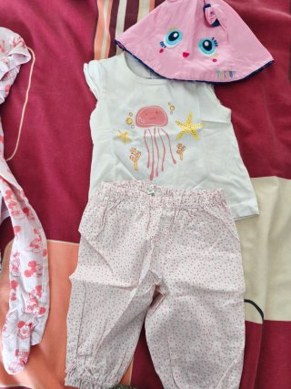 Conjunto bebé niña verano 68cm 3-6m