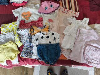 Conjunto bebé niña verano 68cm 3-6m