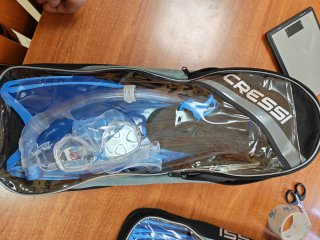 Set Cressi Maschera e Pinne Snorkeling Adulti