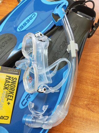 Set Cressi Maschera e Pinne Snorkeling Adulti