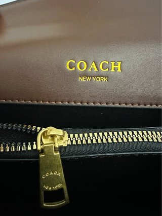 Bolso Coach Marrón y Dorado
