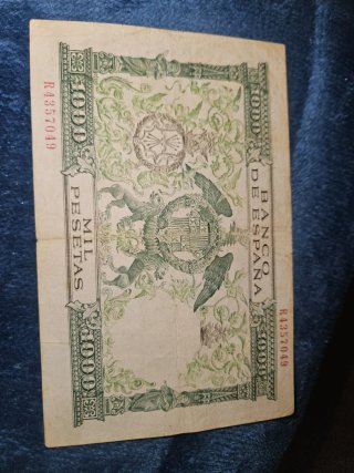 Billete 1000 pesetas Banco de España