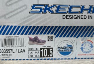 Zapatillas Skechers Niña Moradas Glitter talla 27
