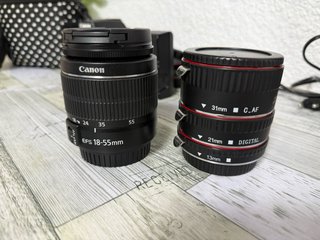 Canon EOS 4000D + Objetivo 18-55mm + Kit Macro