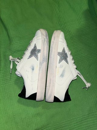 Golden Goose Sneakers Blancas con Estrella Platead