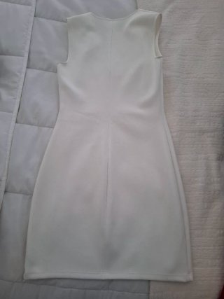 Vestido Zara Talla S Blanco